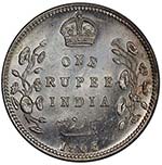 BRITISH INDIA: Edward VII, 1901-1910, AR ... 