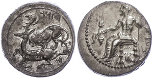 Cilicia Stater (10, 81g), 361-334 ... 