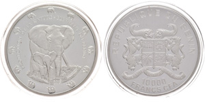 Benin 10000 Franc CFA, 1 KG ... 