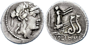 Coins Roman Republic  M. Volteius ... 