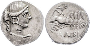 Coins Roman Republic  T. Carisius, ... 