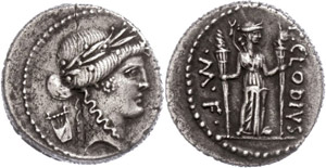 Coins Roman Republic  P. Clodius ... 