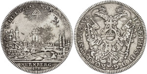 Nürnberg City  Thaler, 1765, with ... 
