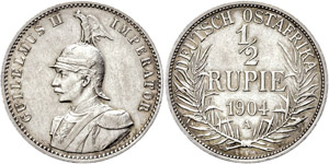 Coins German Colonies  DOA, + ... 