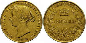Australien  Sovereign, 1866, ... 