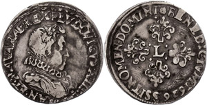 France  1 / 2 franc, 1626, louis ... 
