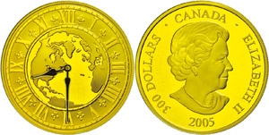 Canada  300 dollars, Gold, 2005, ... 