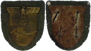 Minesweeper-badge, iron bronzed, ... 