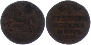 Brunswick  Penny, 1830, Karl, ... 