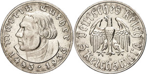 Münzen Drittes Reich  5 ... 
