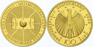 Münzen Bund ab 1946  2005, 100 ... 