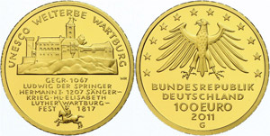 Münzen Bund ab 1946  2011, 100 ... 