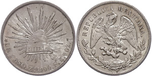 Coins Mexiko  Peso, 1900, ... 