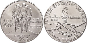 USA  1 Dollar, 1995, Silber, ... 