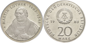 Münzen DDR 20 Mark, 1983, Zum ... 