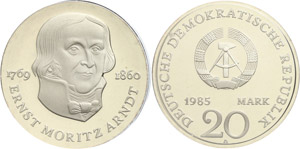 Münzen DDR 20 Mark, 1985 A, Zum ... 