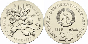 GDR 20 Mark, 1986 A, to the 200. ... 