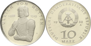 Münzen DDR 10 Mark, 1988 A Zum ... 