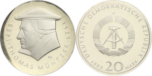 Münzen DDR 20 Mark, 1989 A, Zum ... 