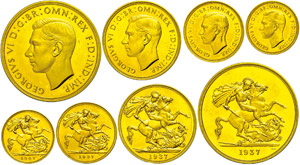 Great Britain Specimen Gold Coins ... 