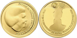 Niederlande 10 Euro, Gold, 2002, ... 