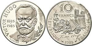 Frankreich 10 Francs, 1985, ... 