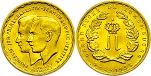 Luxembourg Gold medal (20 Franc), ... 