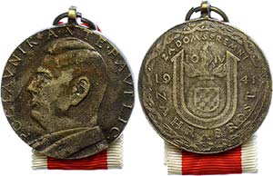 Croatia, large Courage medal ante ... 