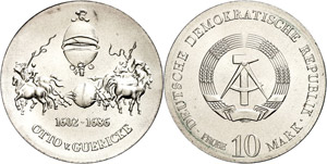 Münzen DDR 10 Mark, ohne Jahr ... 