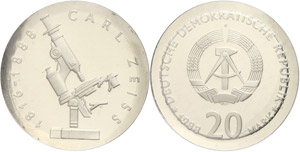 Münzen DDR 20 Mark, 1988, Carl ... 