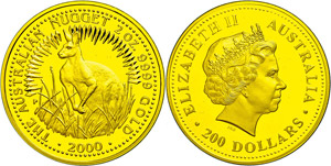 Australia 200 dollars, Gold, 2000, ... 