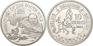 Belgium 10 Euro, 2011, 100. ... 