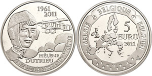 Belgium 5 Euro, 2011, 50. day of ... 