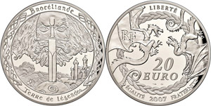 France 20 Euro, 2007, 1500. ... 