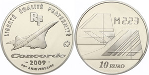France 20 Euro, 2009, 40 years ... 