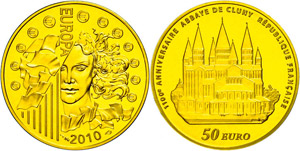 France 50 Euro, Gold, 2010, ... 