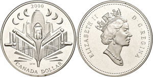 Canada 1 Dollar, 2000, age the ... 