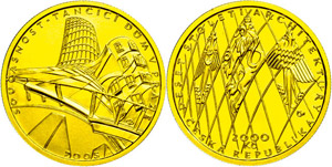 Czech Republic 2000 coronas, Gold, ... 