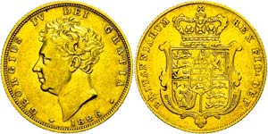Great Britain Sovereign, 1826, ... 