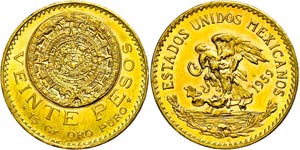 Mexiko 20 Pesos, Gold, 1959, ... 