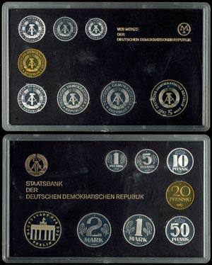 GDR normal use Coin sets 1 penny ... 