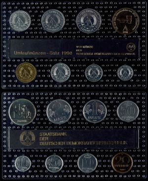 DDR Kursmünzensätze 1 Pfennig ... 