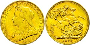 Australia Pound, Gold, 1899, ... 
