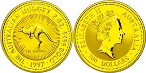 Australia 200 dollars, Gold, 1997, ... 