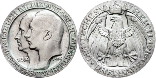 Preußen 3 Mark, 1910, ... 