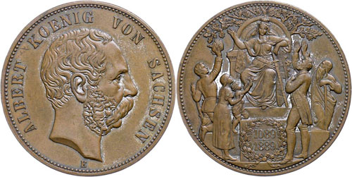 Saxony Copper Commemorative coin ... 