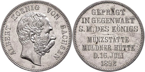 Saxony Silver Commemorative coin ... 