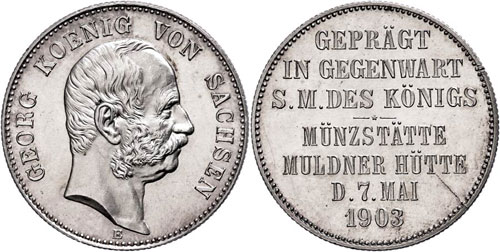 Saxony Silver Commemorative coin ... 