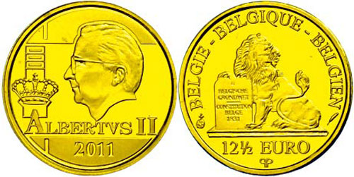 Belgien 12,5 Euro, Gold, 2011, ... 