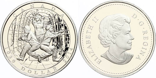 Canada 1 Dollar, 2014, 75. ... 